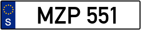 Trailer License Plate